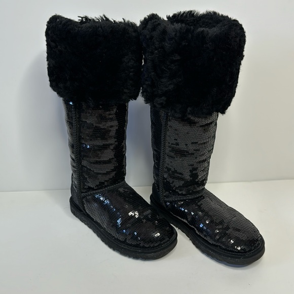 Ugg over the knee Bailey Buttons sequin sparkles boots - Picture 3 of 14